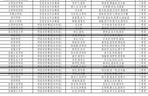 我院学子在全国大学生信息安全竞赛安徽省赛中斩获佳绩